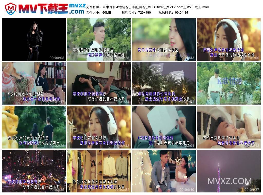 雨中百合-k歌情缘_国语_流行_MEB01817